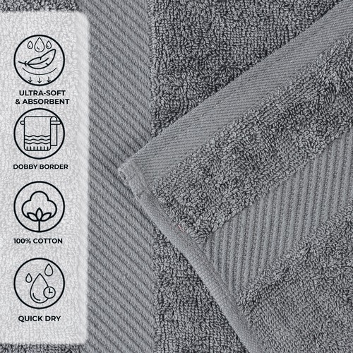 Kendell Egyptian Cotton Extra Soft Super Absorbent 3 Piece Towel Set - Picture 105 of 121