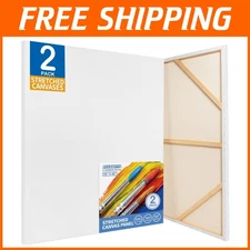 Large Stretched Canvas - 36x48 Inch, 2 Pack