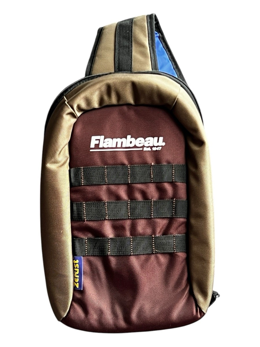 backpack tackle box flambeau 4007 Pro-Angler Bag resistant fabric and zippers with a waterproof base 5007 Flambeau Heritage Tackle Backpack