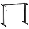 Topbuy Hand Crank Stand Up Desk Frame Height Adjustable Standing Base for
