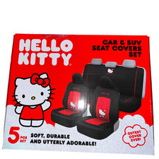 Hello Kitty Sanrio Car Seat Covers Full Set Official Car Accessories