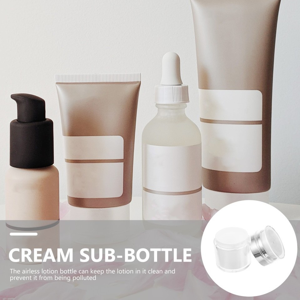 2 Pcs Container with Pump Lotion Airless Containers for Skincare Bottle ...