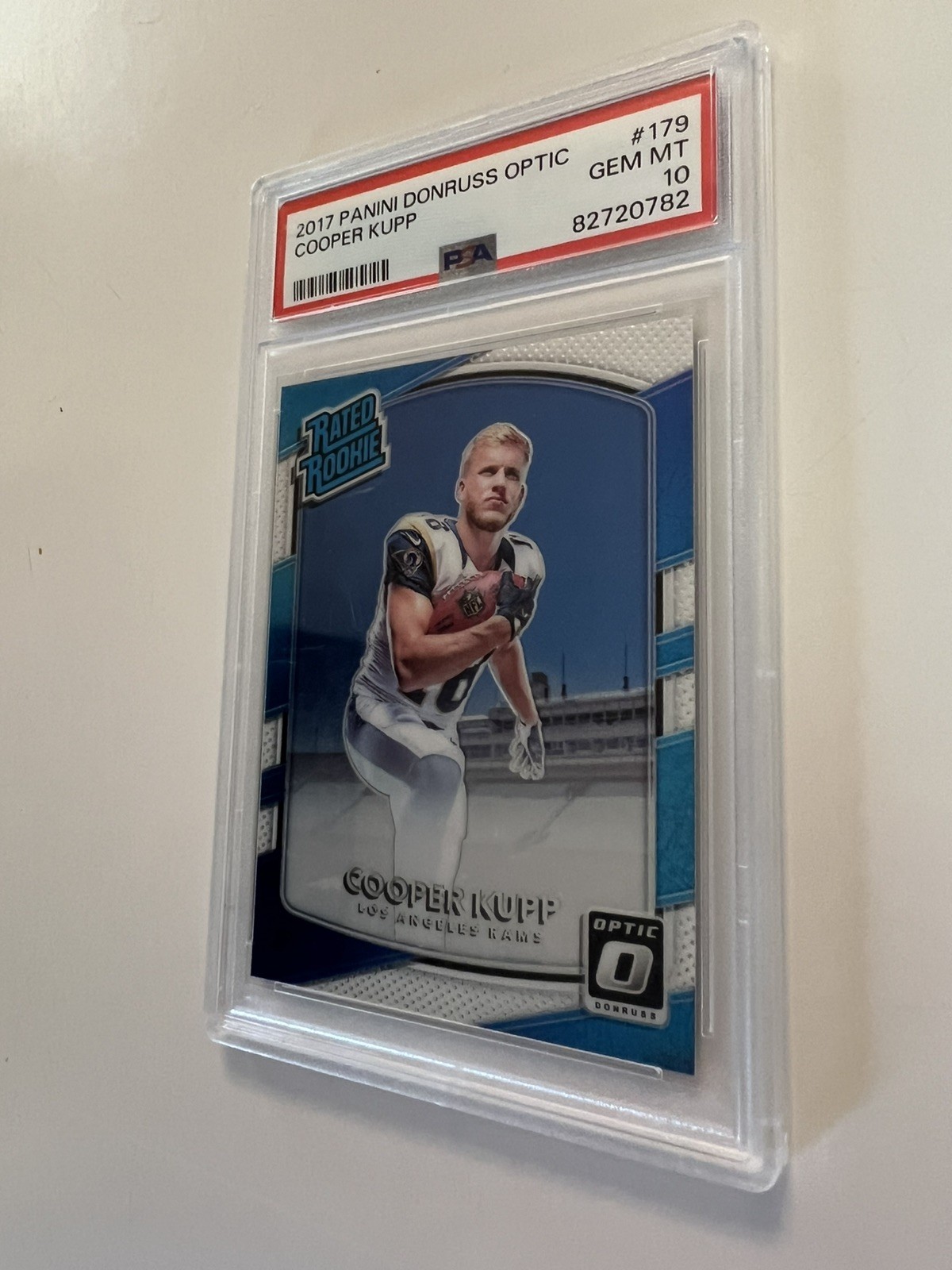 PSA 10 * 2017 Panini Donruss Optic Football Cooper Kupp Base Rated Rookie #179 view 4