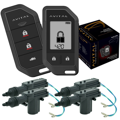 Avital 5308L 2-Way Remote Starter Car Alarm Security + 4 Universal