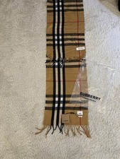 Burberry Kaschmir Schal Beige Mit Kassenzette...