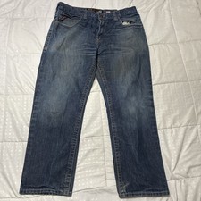 Ariat FR M3 Loose Jeans Mens 33x31 Blue Denim Work Pant Utility CAT 2