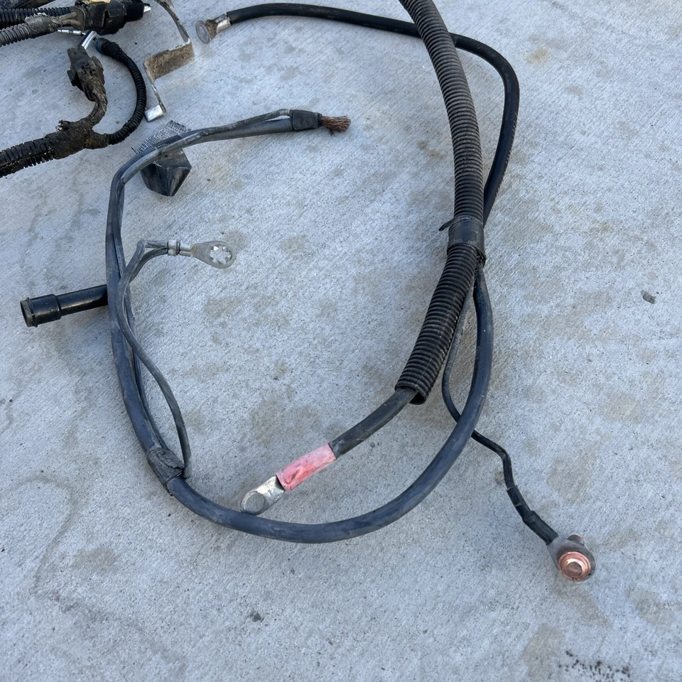 1987-1993Ford Mustang 5.0 V8 Positive Negative Battery Starter Cable w/ brackets - Image 3 of 4