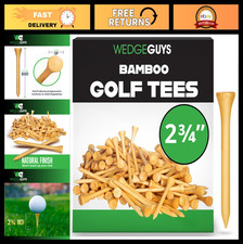 Bamboo Golf Tees 2.75" 3.25" Extra Durable, Biodegradable, PGA Approved Bu