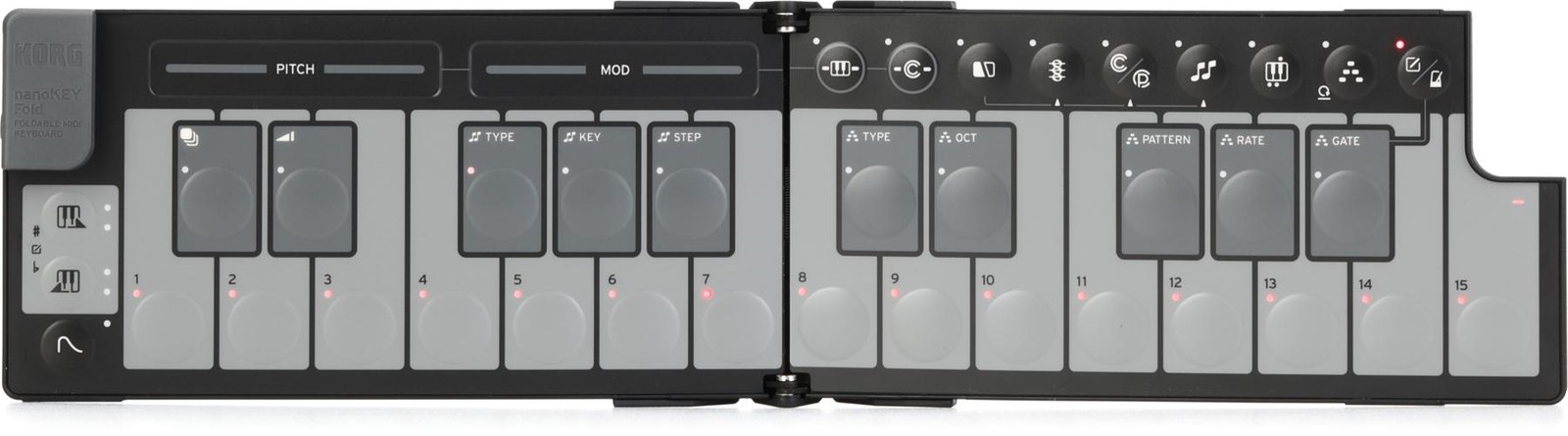 Складная MIDI-клавиатура Korg Nanokey Fold - Черный
