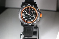Breitling Endurance Pro 44 X82310 Orange Dial w/ Black & Orange Straps