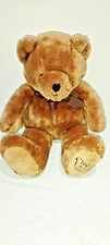 Mothercare Teddy Bear Gorgeous with tartan bow ..sitting height 13" very cudly