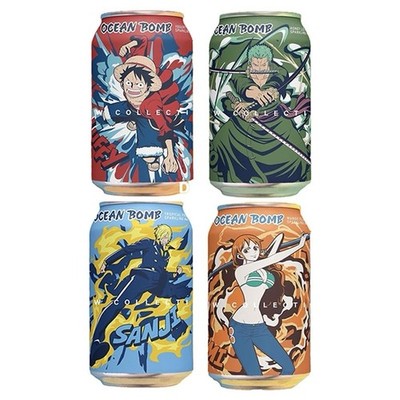 Ocean Bomb Sailor Moon, One Piece, Dragon Ball Z Sodas | Sparkling Water | Drink