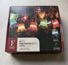 80 LED Traditional Glow Fairy Lights Multi Coloured Christmas Tree Vintage