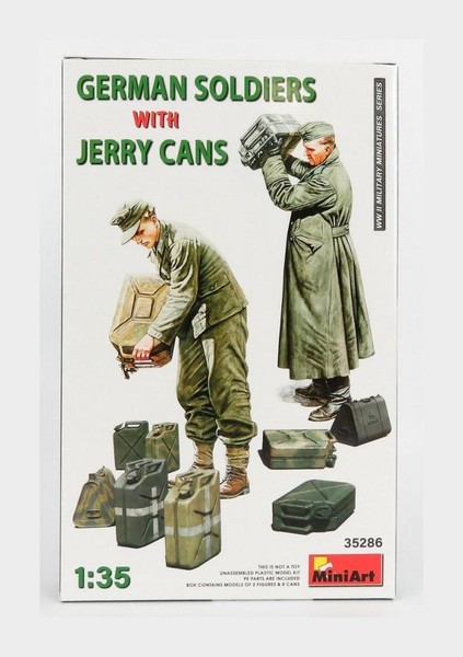 1:35 Miniart Figures German Soldiers With Jerry Cans 1945 Kit MA35286 Modellbau-image