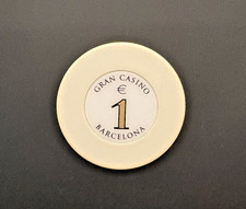 1€ casino chip from the Gran Casino Barcelona in Spain - great condition!