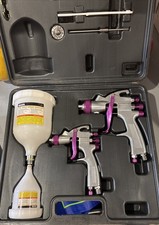 Central Pneumatic 2pc Hvlp Spray Gun Kit Automotive Spray Gun New With Case