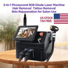 2IN1 808nm Diode Laser Hair Removal Pico NG YAG Laser Tattoo Beauty Machine