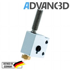 Advanc3D Heizblock Set DaVolcano Messing 0.6mm 1.75mm RepRap 3D Anet DIY Zubehör