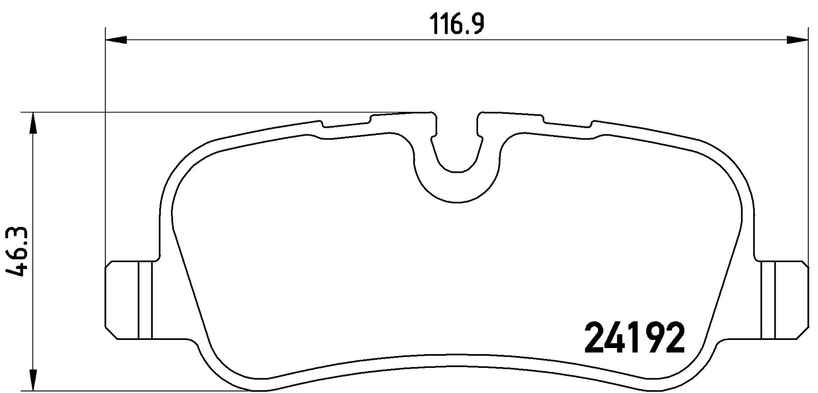 BREMBO P 44 019 Bremsbeläge Hinten für Land Rover Discovery - Bild 5