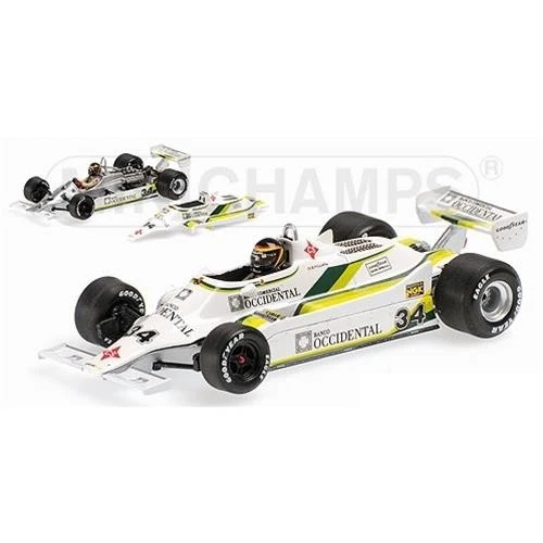 1:43 Minichamps Williams Ford Fw07 De Villota Spanish Gp 1980 504 Pcs 400800034 - Immagine 2 di 2