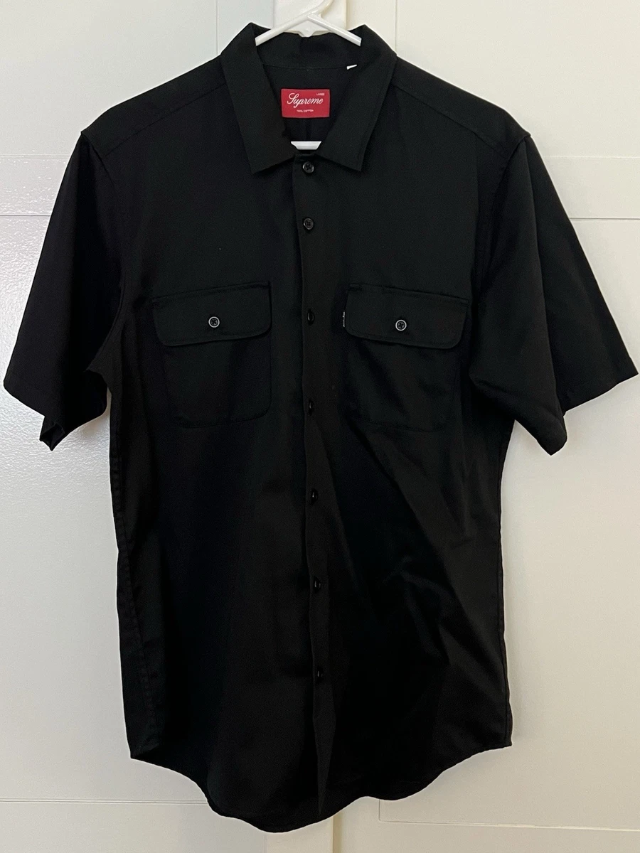 Supreme Short Sleeve Button-Up Casual Button-Down Shirts for Men