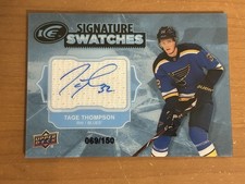 2018 UD Signature Swatch Tage Thompson Autographed RC 069/150