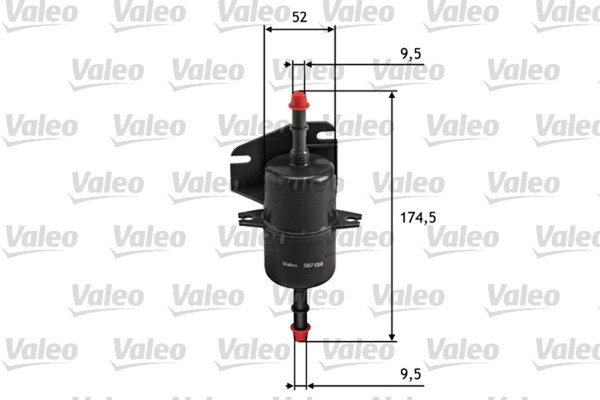 Kraftstofffilter Valeo 587018 Leitungsfilter FüR 600 Palio Siena Seicento Strada-image