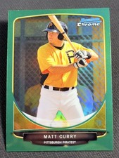 2013 Bowman Chrome GREEN REFRACTOR Matt Curry, item 2