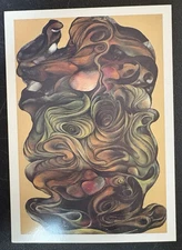 art postcard Walter Kravitz Torsos 1994 painting K gallery invitation