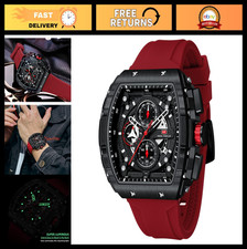Stylish Men's Sport Watch - Chronograph, Waterproof, Luminous, Calendar, Silicon