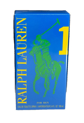 Polo Big Pony Blue #1 by Ralph Lauren 3.4 oz EDT Spray for Men (NIB)