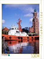 Calvendo Puzzle Bremerhaven Lighthouse | 1000 Pieces, Finished Size 25.2 × 18.9
