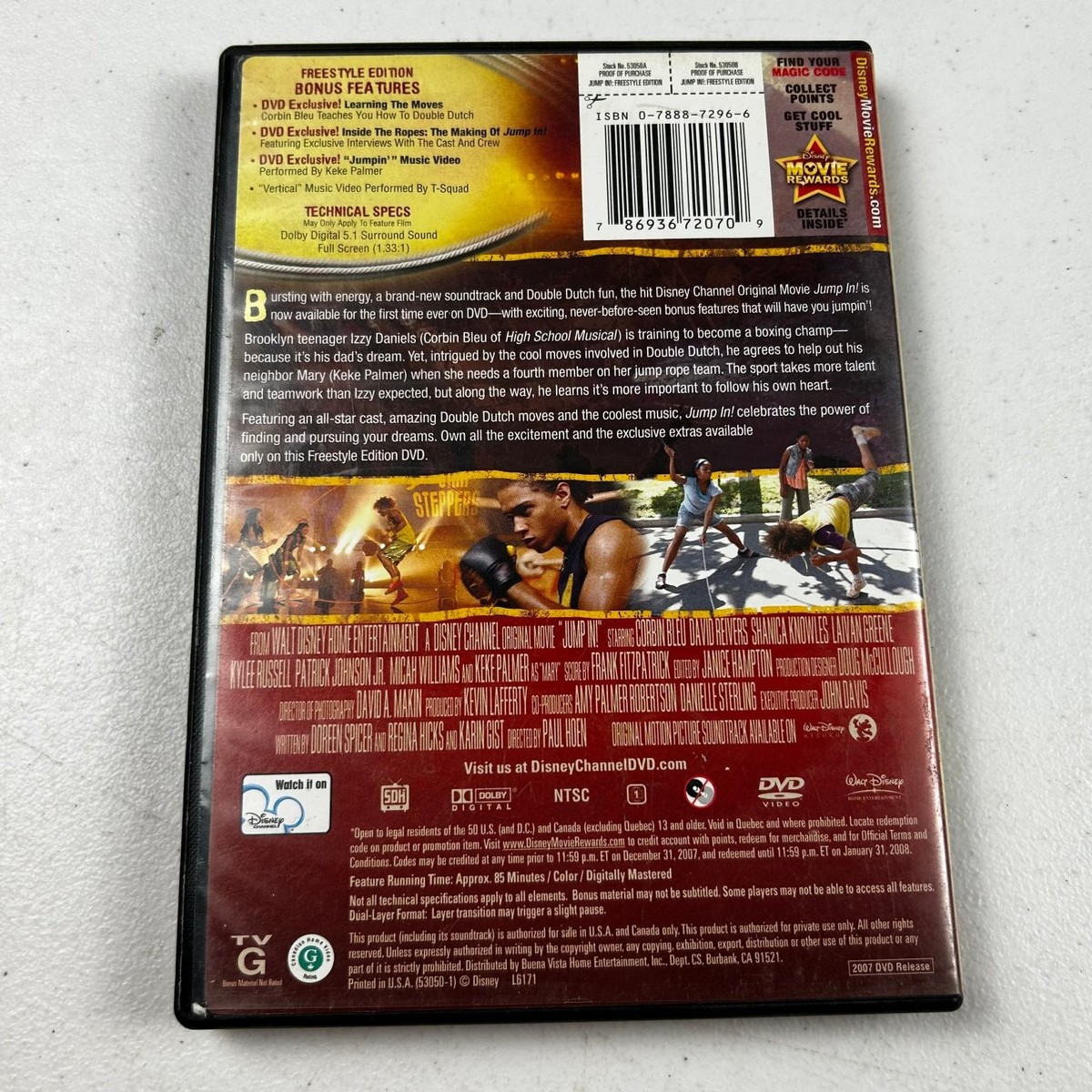 Jump In! DVD 2007 Freestyle Edition Corbin Bleu Keke Palmer | eBay