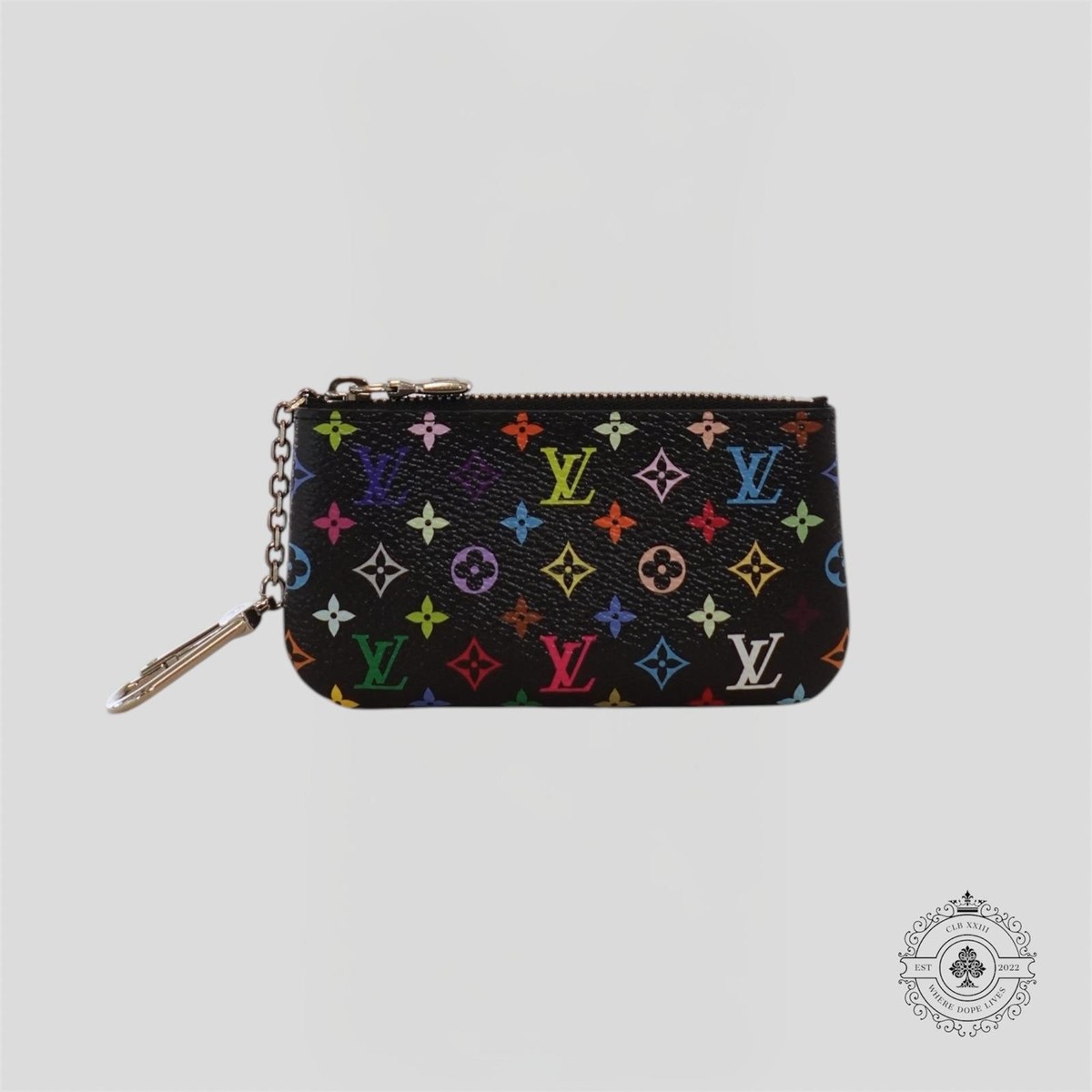 Louis Vuitton x Takashi Murakami Key Pouch in Black | eBay