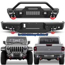For 2020-2026 Jeep Gladiator Jt Stubby Front Or Rear Bumper W Winch Plate Dring
