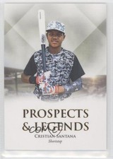 2020 Futera Unique Baseball Onyx Prospects & Legends Cristian Santana #38 0w7