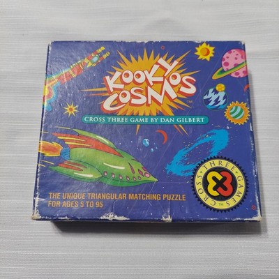 Kooky Kosmos Vintage Puzzle Game 1994 Dan Gilbert Cross Three Complete w/ Box