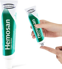 Derma Medico HEMOSAN Hemorrhoid Creams 1 Pack, Fast Pain Relief Piles Treatment