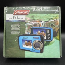 COLEMAN Waterproof Duo Digital Camera Blue Du...