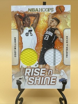 2024-25 Panini NBA Hoops Winter Rise N Shine Dual Relic Cody Williams/T Da Silva