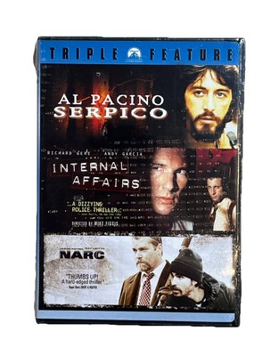 Triple Feature - Serpico, Internal Affairs, Narc (DVD, 2002) Brand New - Sealed