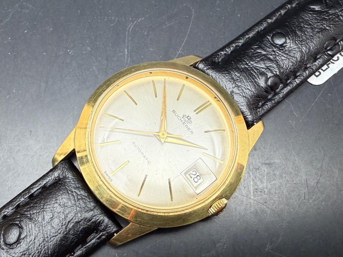 ビンテージ BUCHERER 石英 Vintage 1960s Bucherer Ref 30.58P 25j Automatic Dress Watch | eBay