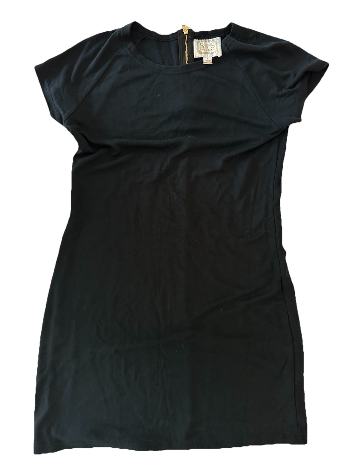 Sail to Sable Women's Black Casual Mini Dress Size Small Minimalist Classic