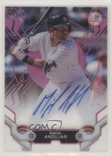 2019 Topps High Tek High Tek Auto Pink 22/75 Miguel Andujar #HTA-MA Auto 5w7