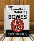 Bowes Seal Fast Flange Sign Auto Products Double Sided Vintage Style Wall Decor
