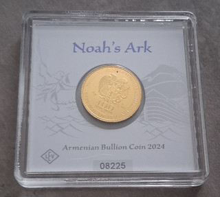ARMENIEN 2024 ARCHE NOAH / Noah´s Ark / Armenian Bullion Coin / 1 g .9999 Gold