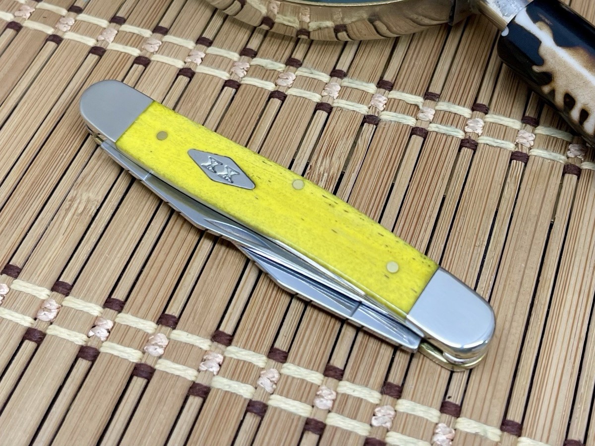 Case XX USA 2025 Smooth Yellow Bone Diamond XX 1/500 Stainless