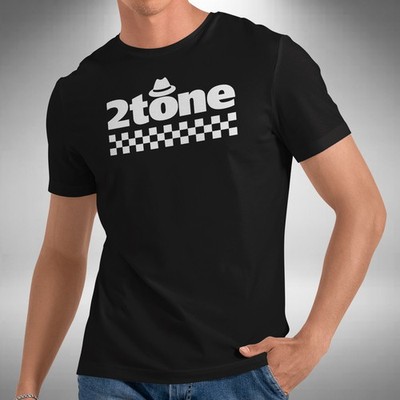 2 Tone Ska T-Shirt Pork Pie Hut Schachbrett Retro Mod Punk Tee S-5XL