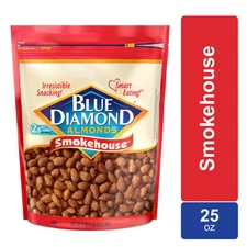 Blue Diamond Almonds, Smokehouse Flavored Snack Nuts for Healthy Snacking, 25 oz