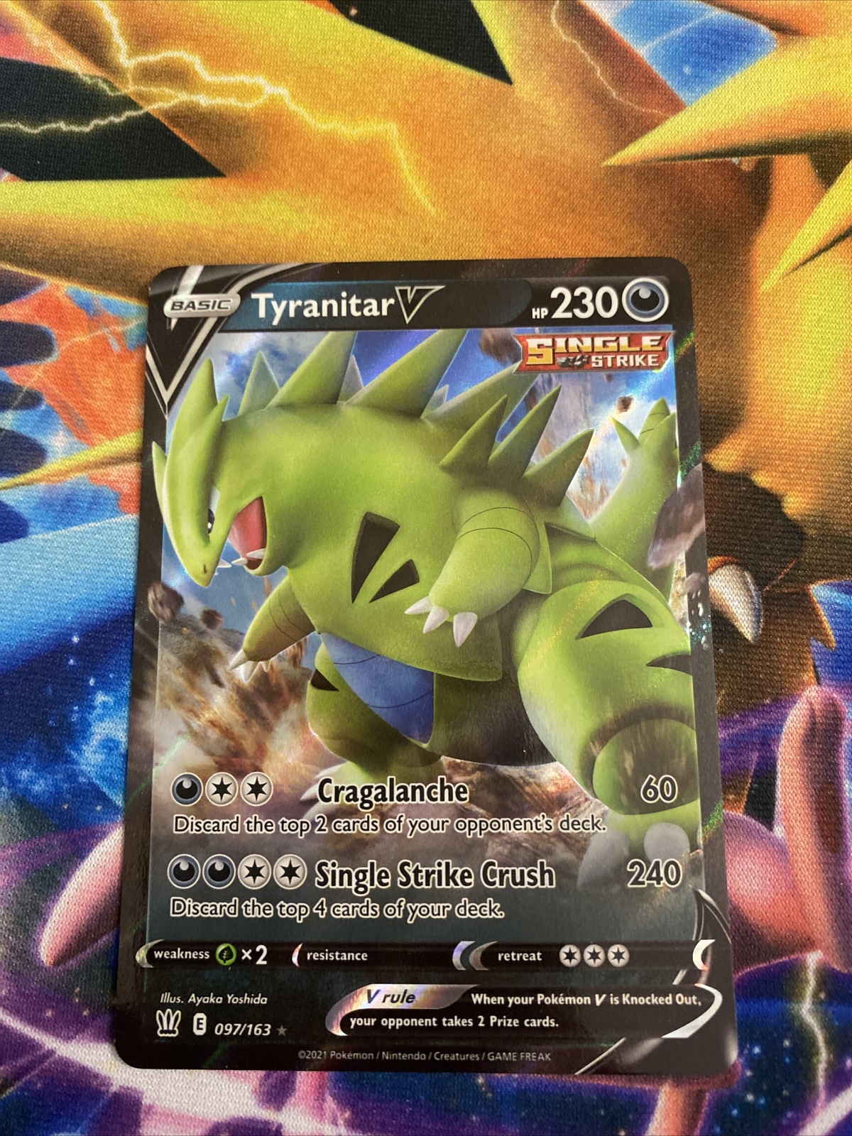 Tyranitar V 97/163 Ultra Rare Battle Styles Pokemon Card NM